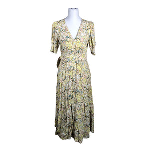 Unisex Y.A.S - Schiffon dress, size 38 - Yellow (1)