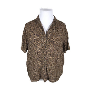 Unisex We - Short-sleeved blouse, size 44 - Brown (1)