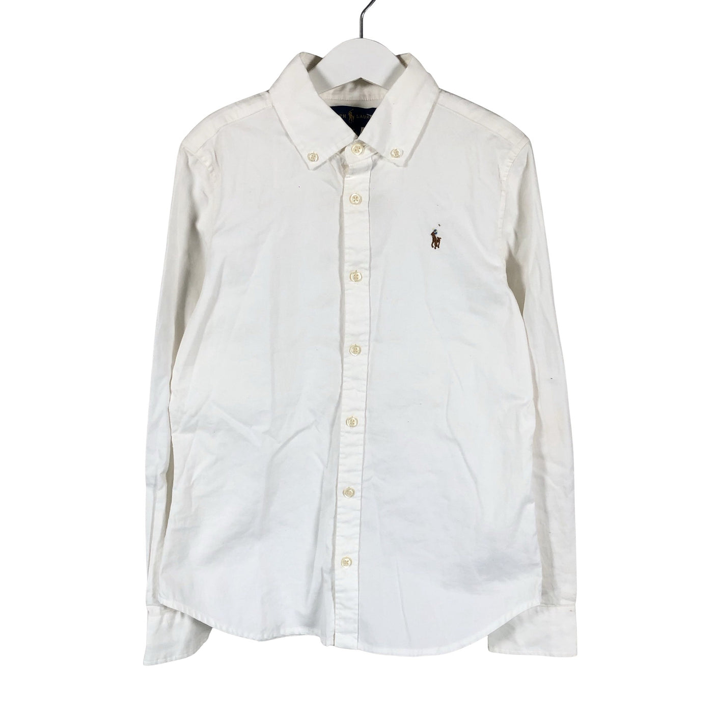 Unisex Polo Ralph Lauren - Collared shirt, size 146 - 152 - White (1)