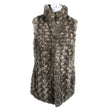 Unisex Next - Faux fur vest, size 40 - Gray ()