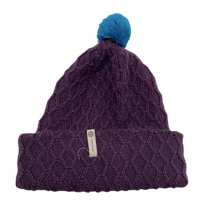 Unisex Didriksons - Winter beanie, size 54 - 56 cm - Violet (1)