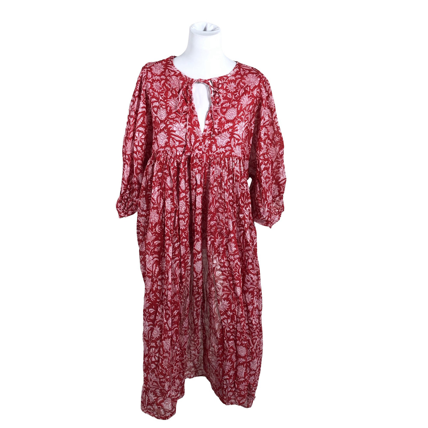Unisex Daughters of India - Dress, size 40 - Red (1)