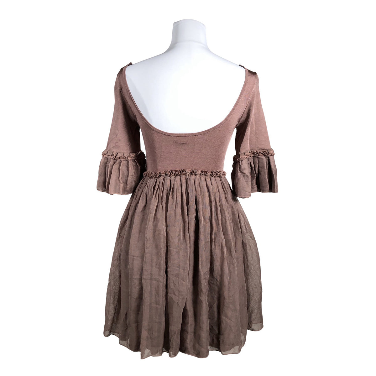 Unisex Bebe - Schiffon dress, size 34 - Light pink (2)