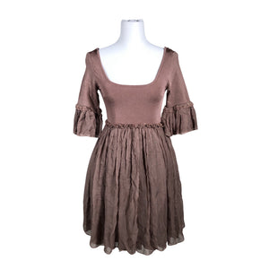 Unisex Bebe - Schiffon dress, size 34 - Light pink (1)