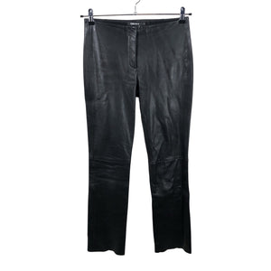 Unisex DKNY - Leather pants, size 36 - Black (1)