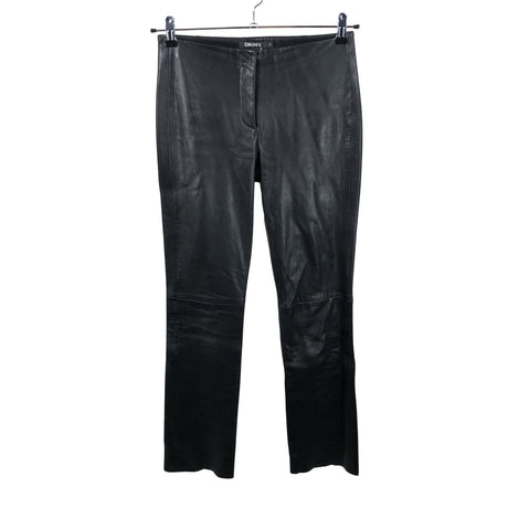 Unisex DKNY - Leather pants, size 36 - Black ()