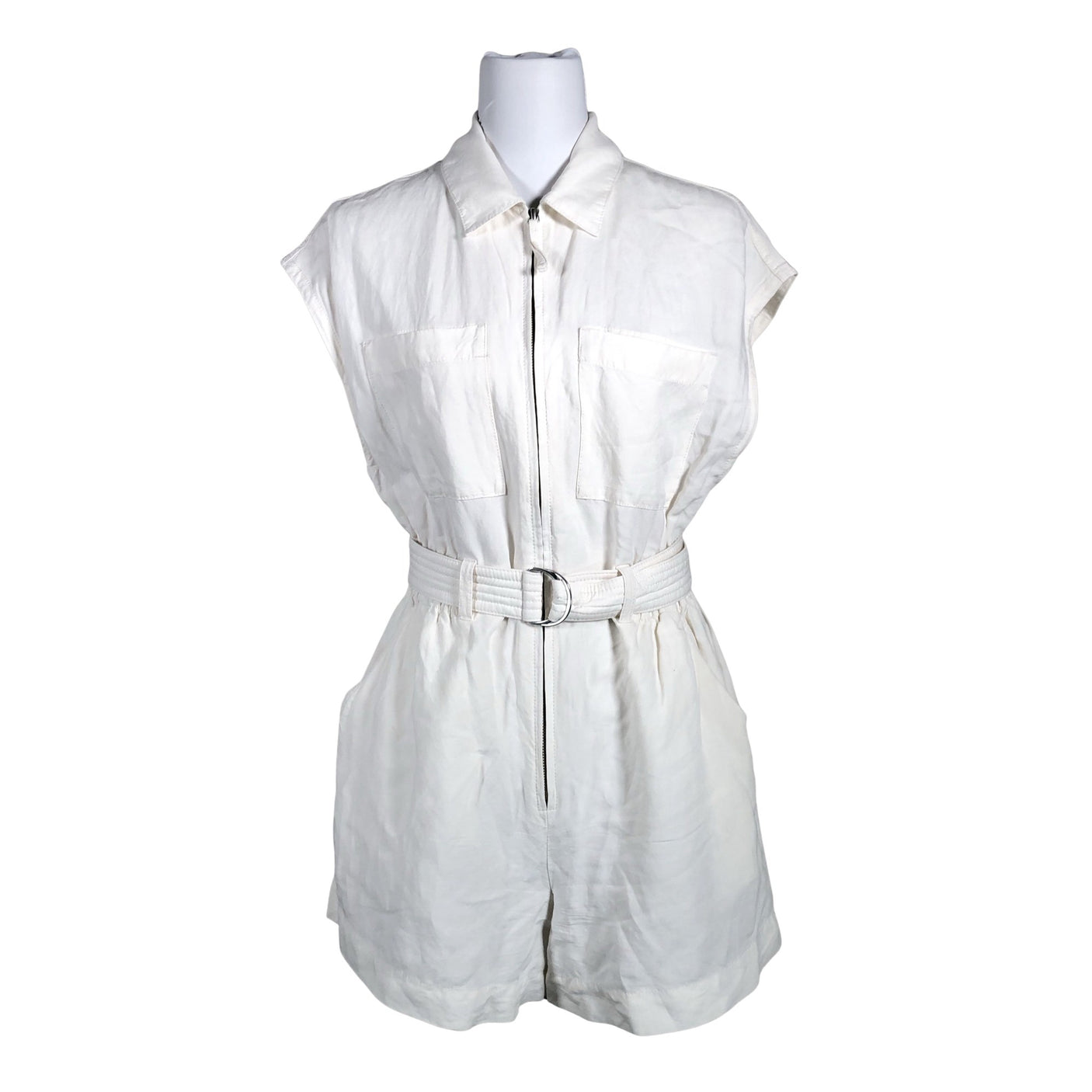 Unisex &Other Stories - Short overalls, size 40 - White (1)