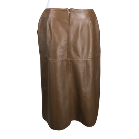 Unisex Ril's - Leather skirt, size 40 - Brown (2)