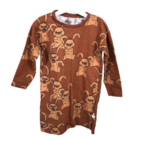 Unisex Mainio - Sweatshirt dress, size 110 - 116 - Brown ()