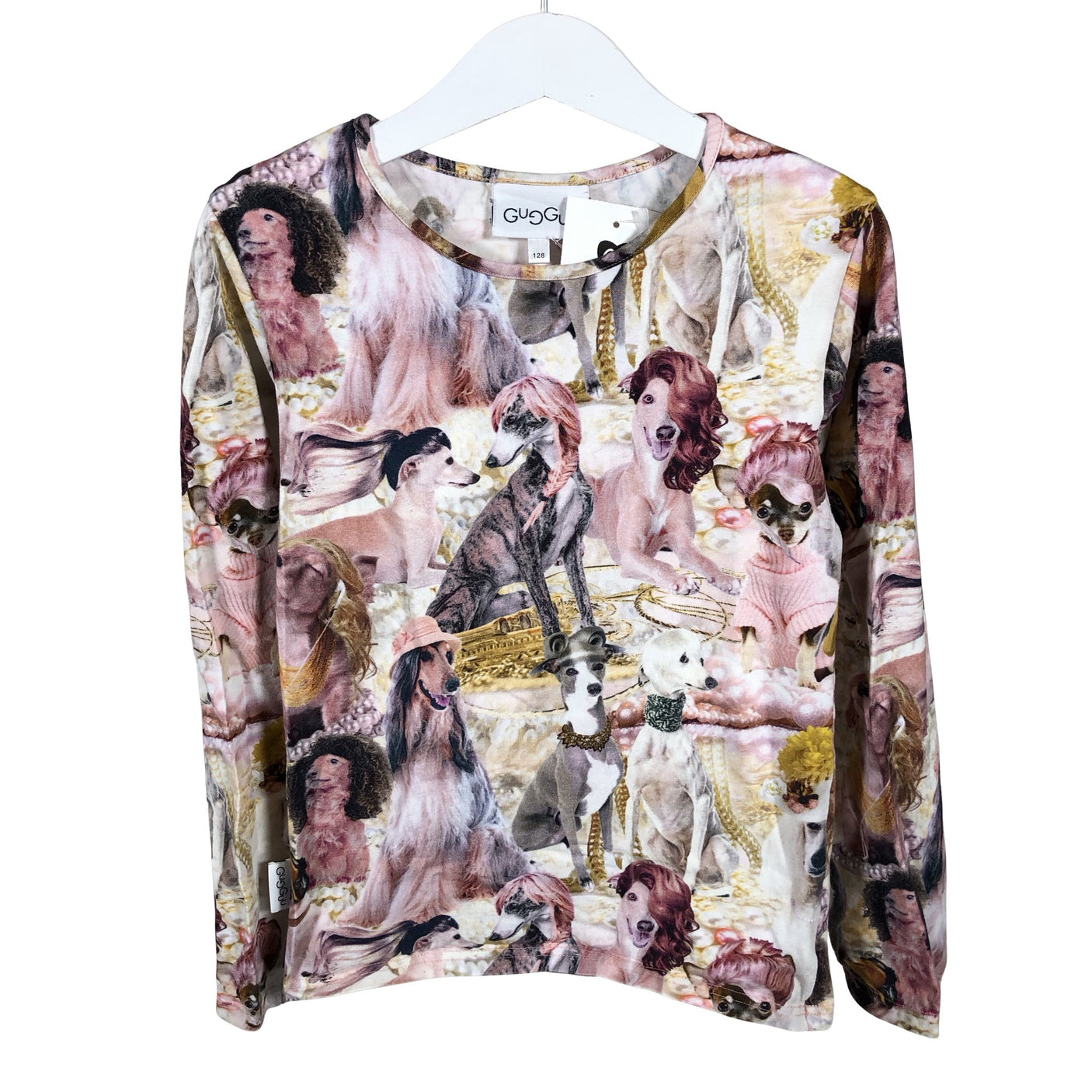 Unisex Gugguu - Tricot shirt, size 122 - 128 - Light pink (1)