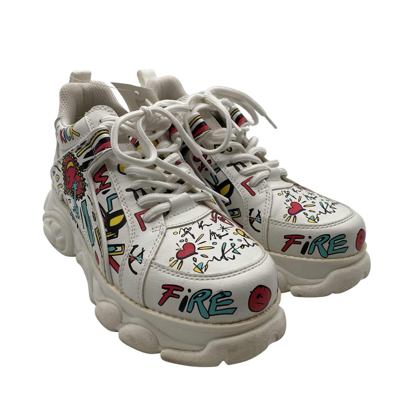 Unisex Buffalo - Casual sneakers, size 39 - White (2)