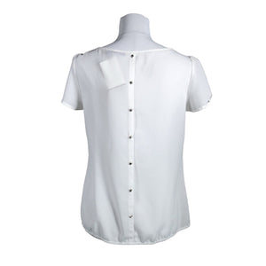 Unisex Mexx - Short-sleeved blouse, size 36 - White (2)