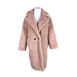 Unisex Quiz - Faux fur coat, size 44 - Light pink ()
