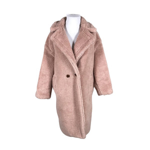 Unisex Quiz - Faux fur coat, size 44 - Light pink (1)