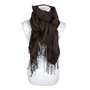 Unisex Solid - Scarf, size Maxi - Brown (1)
