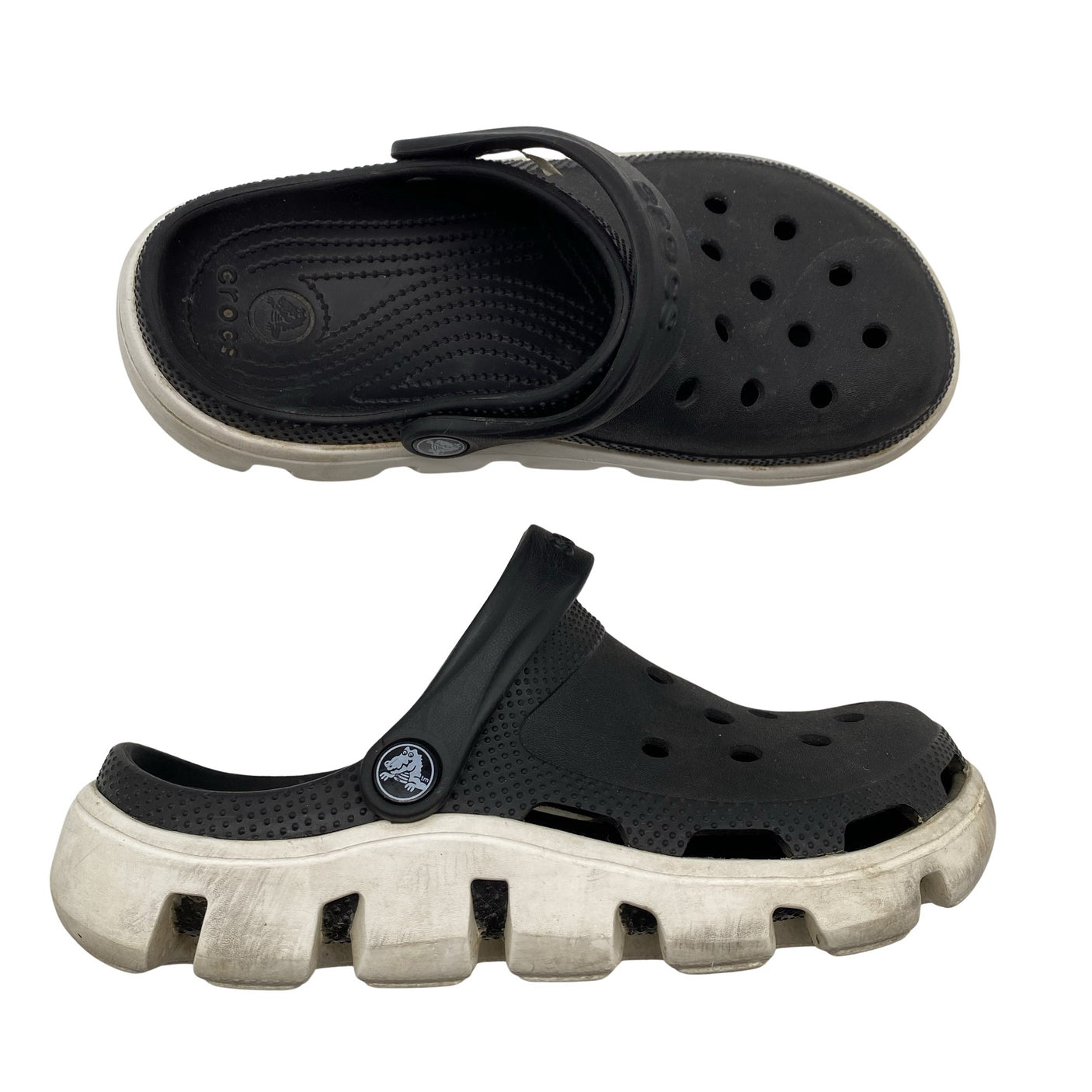 Unisex Crocs - Slip-on shoes, size 38 - Black (1)