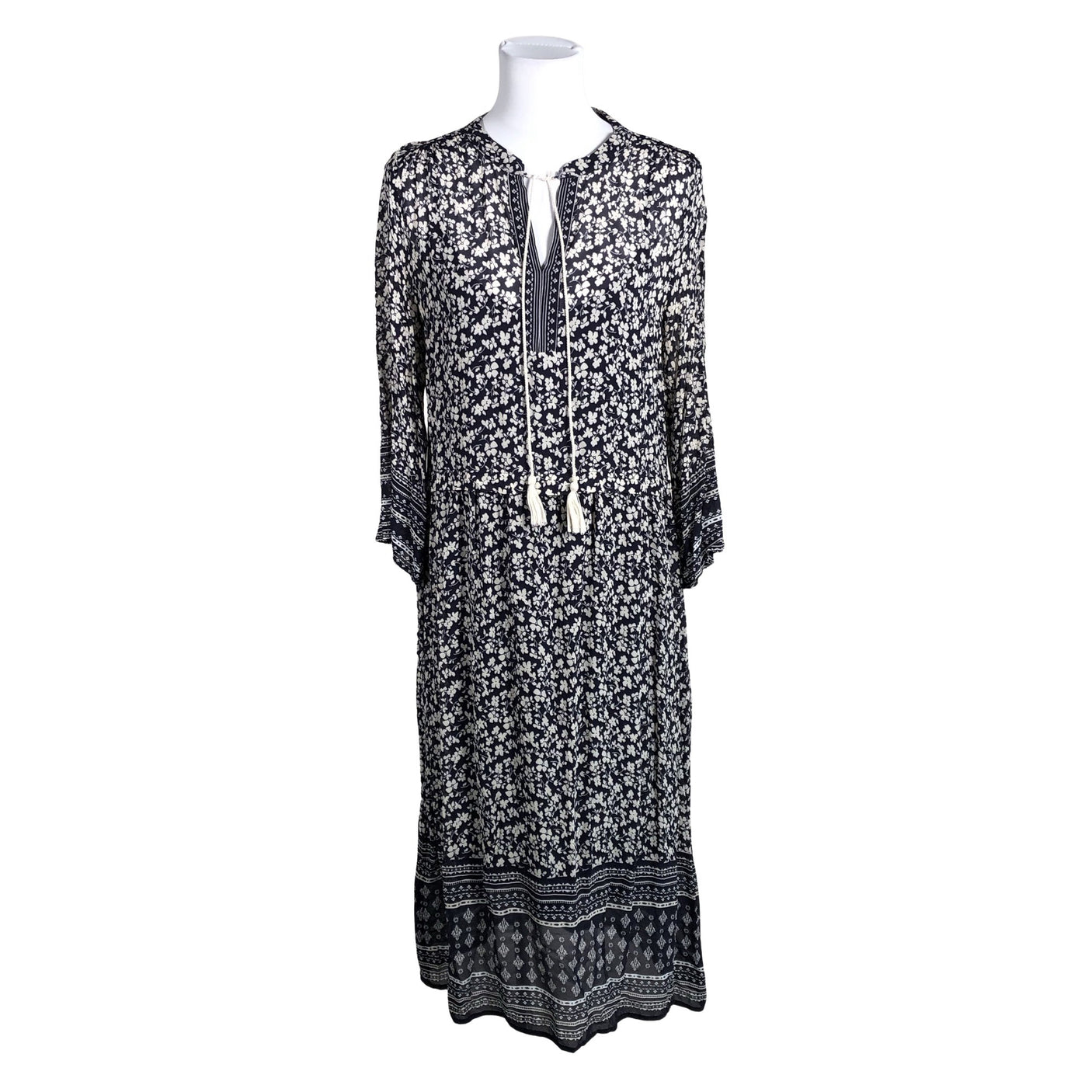 Unisex Part two - Schiffon dress, size 38 - Blue (1)