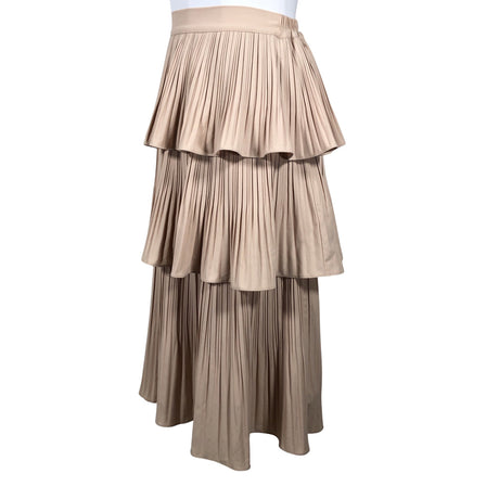 Unisex M-KAE - Pleated skirt, size 32 - Beige (2)