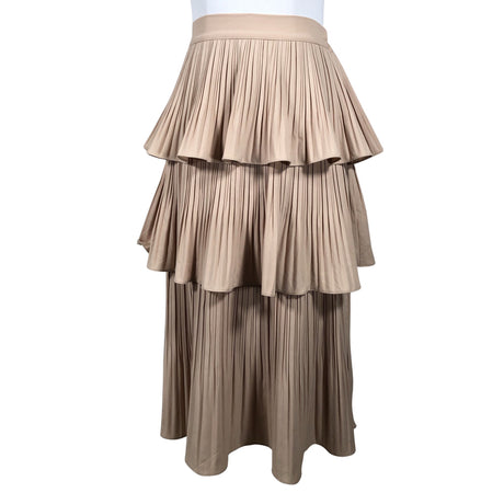 Unisex M-KAE - Pleated skirt, size 32 - Beige ()