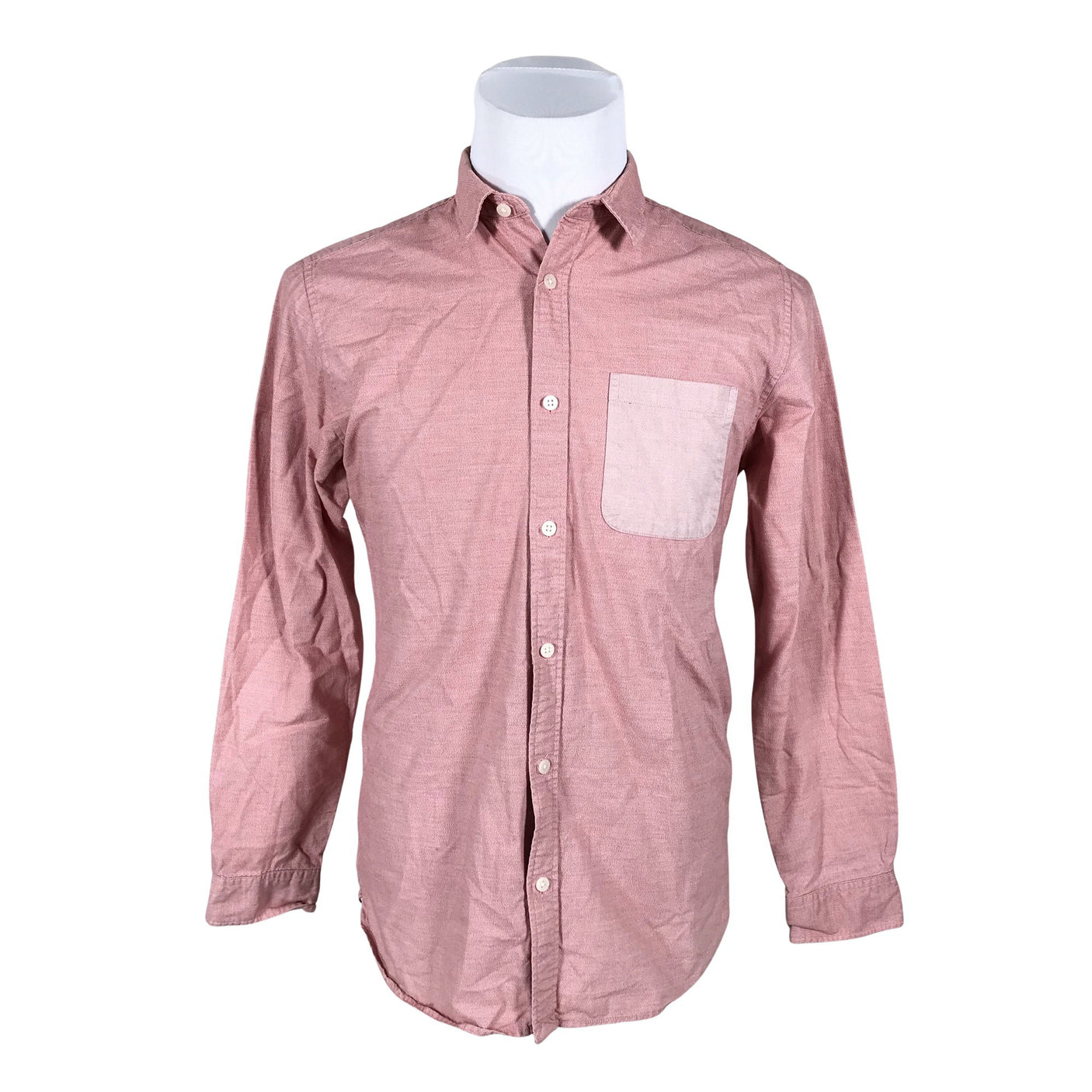 Unisex Selected - Collared shirt, size M - Light pink (1)