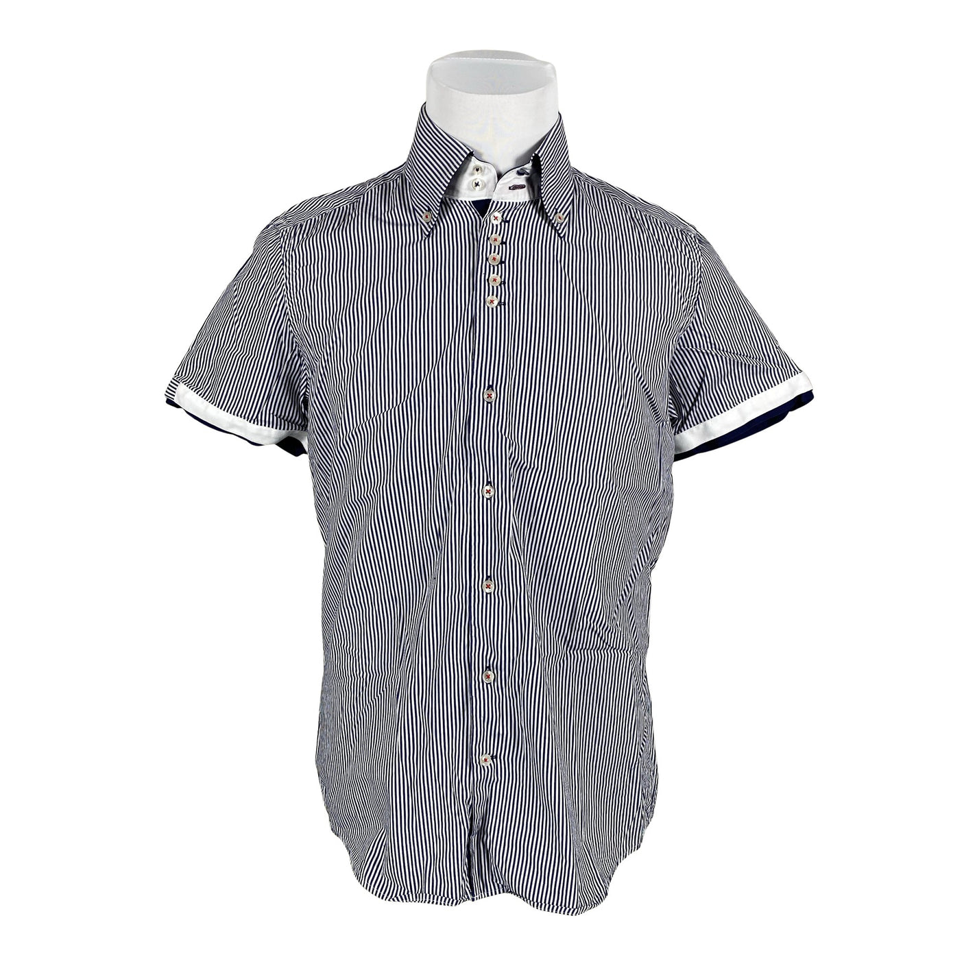 Unisex 7Camicie - Collared shirt, size L - Blue (1)