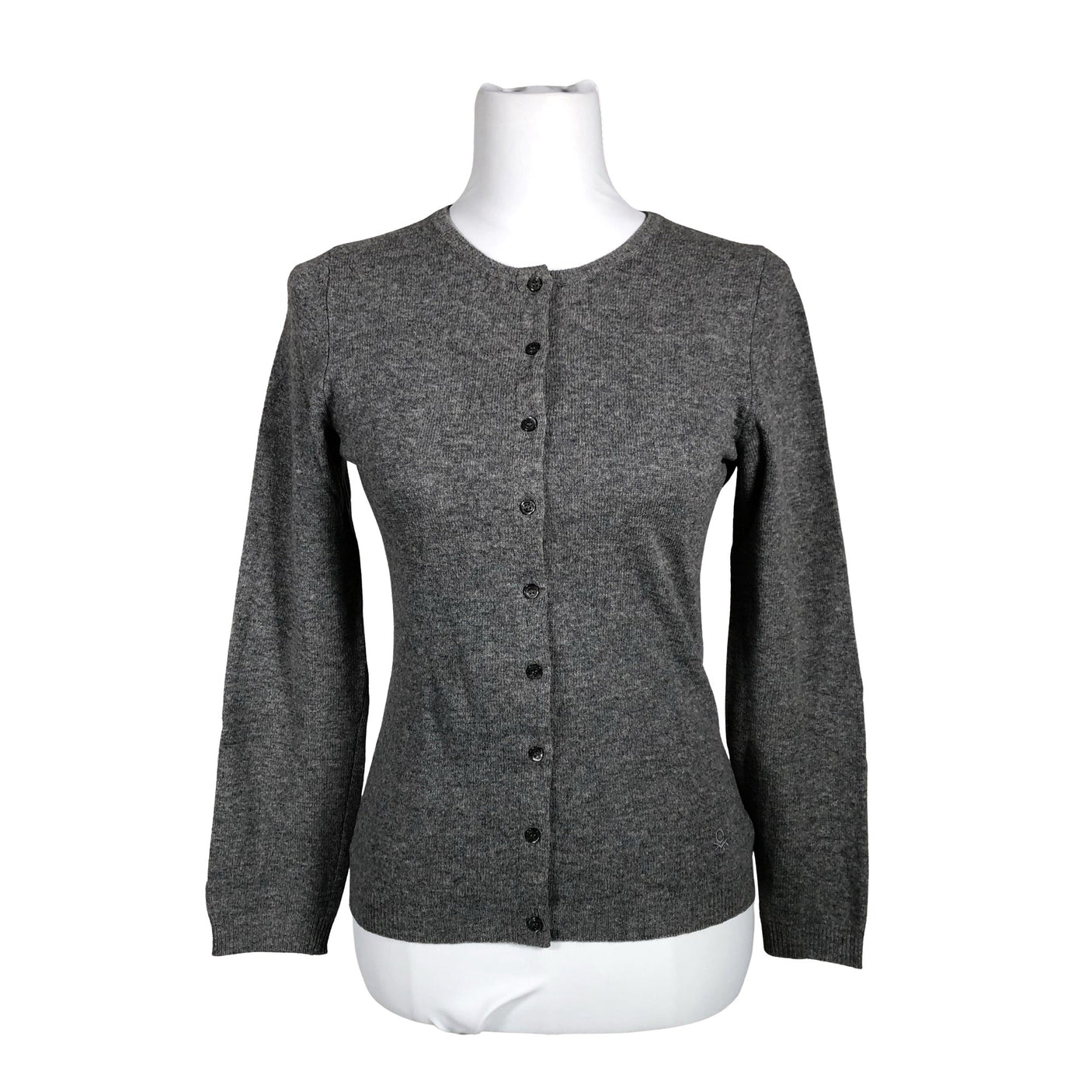 Unisex Benetton - Cardigan, size 34 - Gray (1)