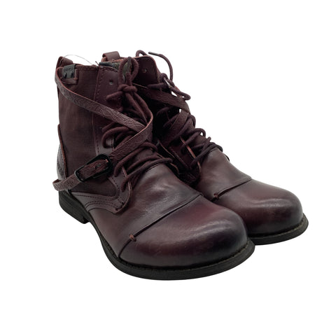 Unisex Bunker - Ankle boots, size 35 - Wine red (2)