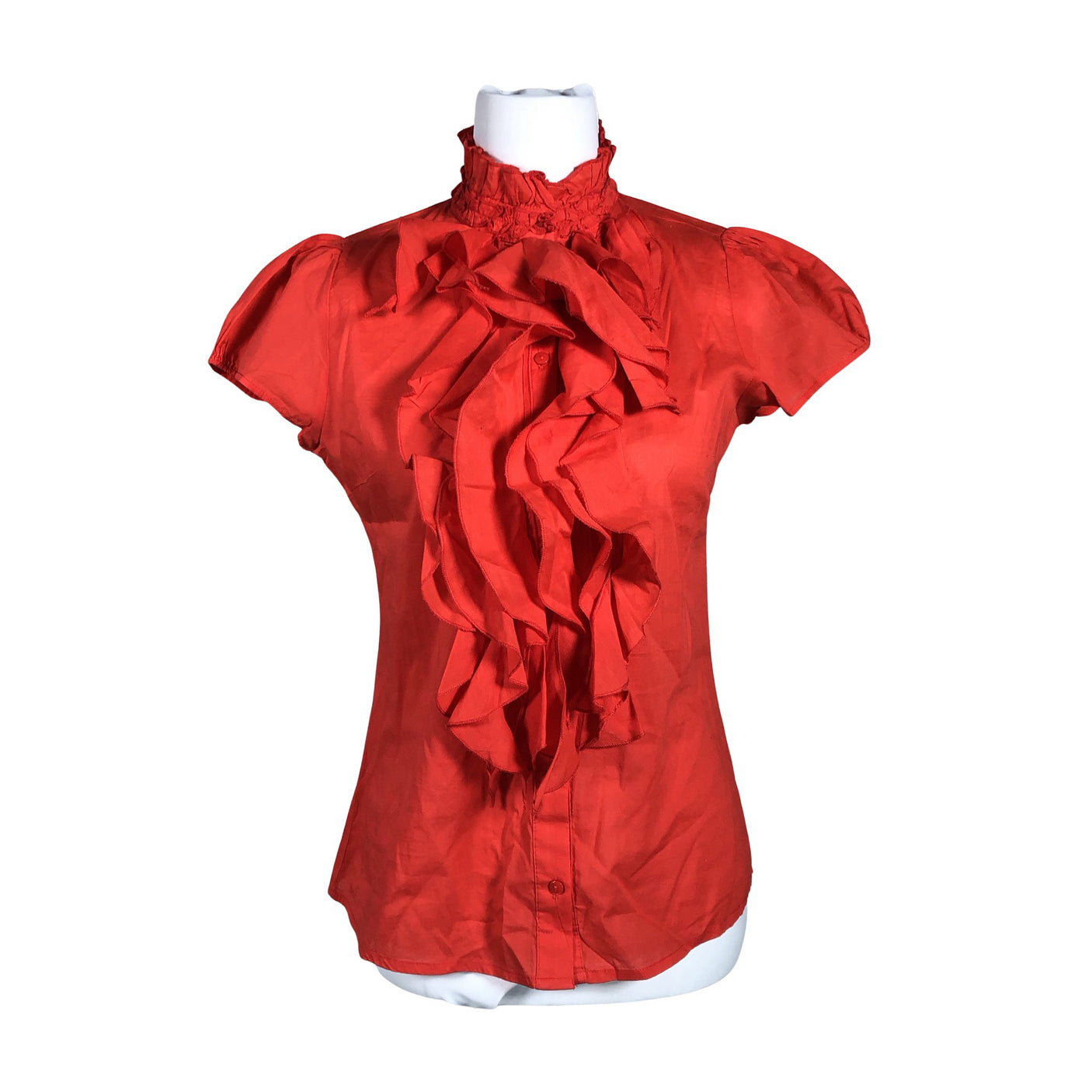 Unisex Saint Tropez - Short-sleeved blouse, size 34 - Red (1)