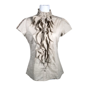 Unisex Saint Tropez - Short-sleeved blouse, size 36 - Beige (1)