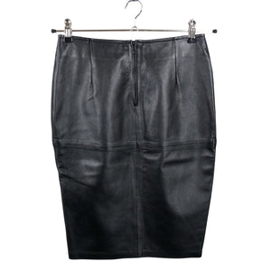 Unisex Benetton - Leather skirt, size 36 - Black (2)