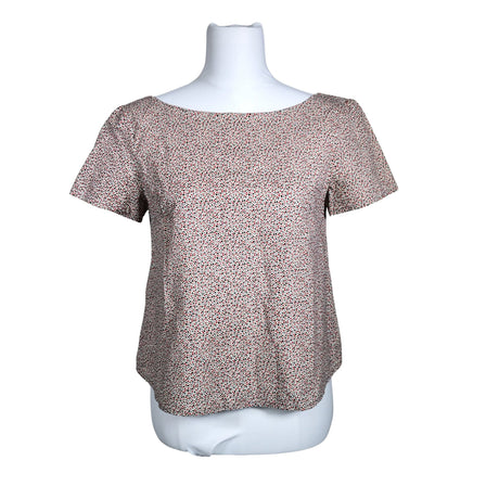 Unisex Handmade - Short-sleeved blouse, size 38 - Natural white ()