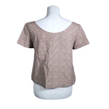 Unisex Handmade - Short-sleeved blouse, size 38 - Natural white (2)