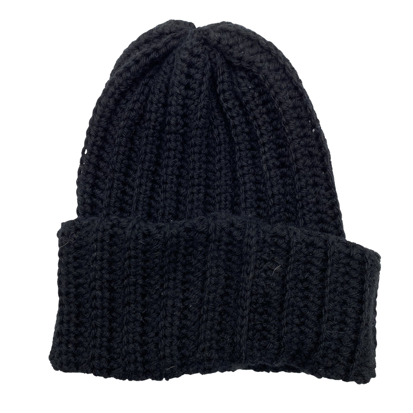 Unisex Handmade - Winter beanie, size 56 - 58 cm - Black (1)