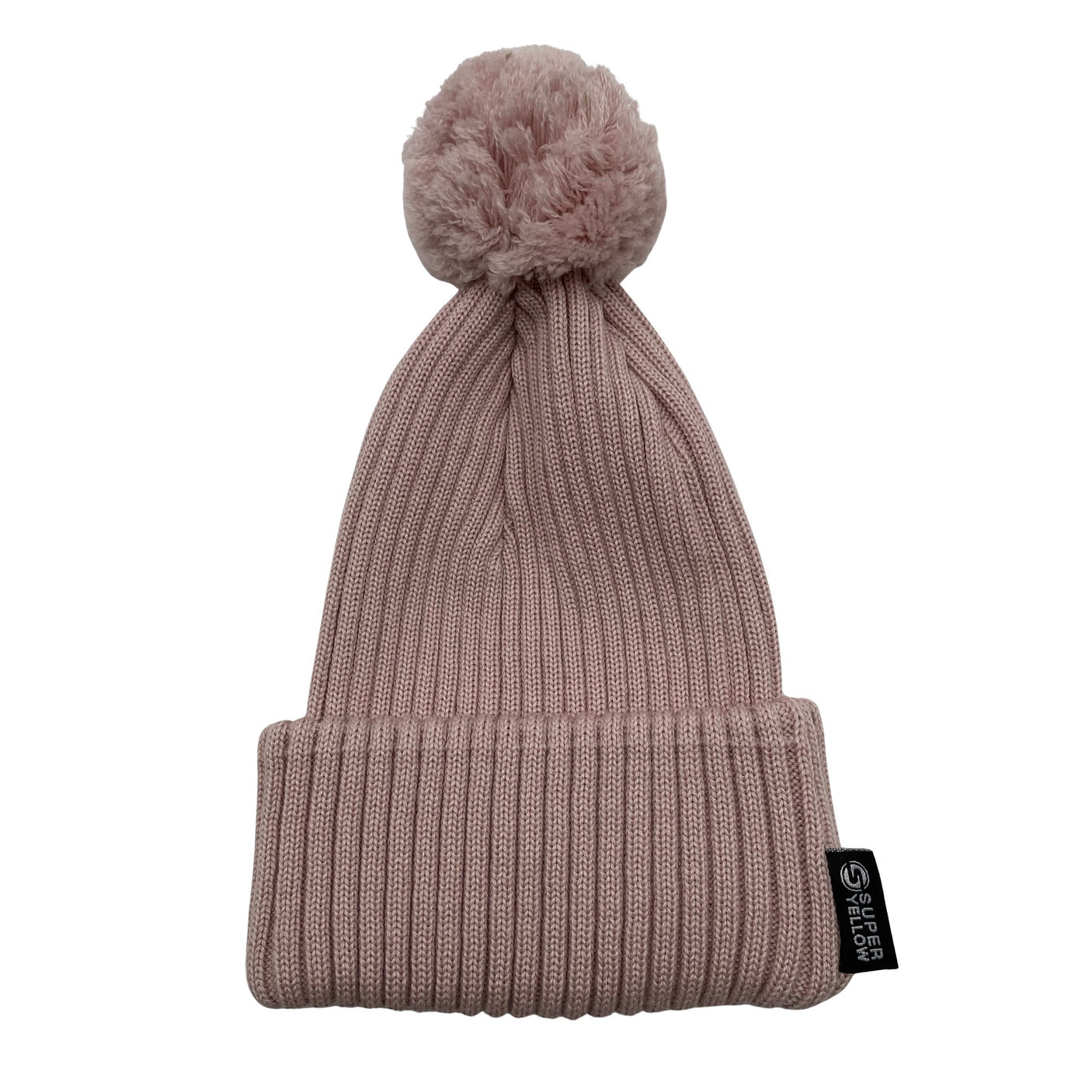 Unisex Super Yellow - Winter beanie, size 56 - 58 cm - Light pink (1)