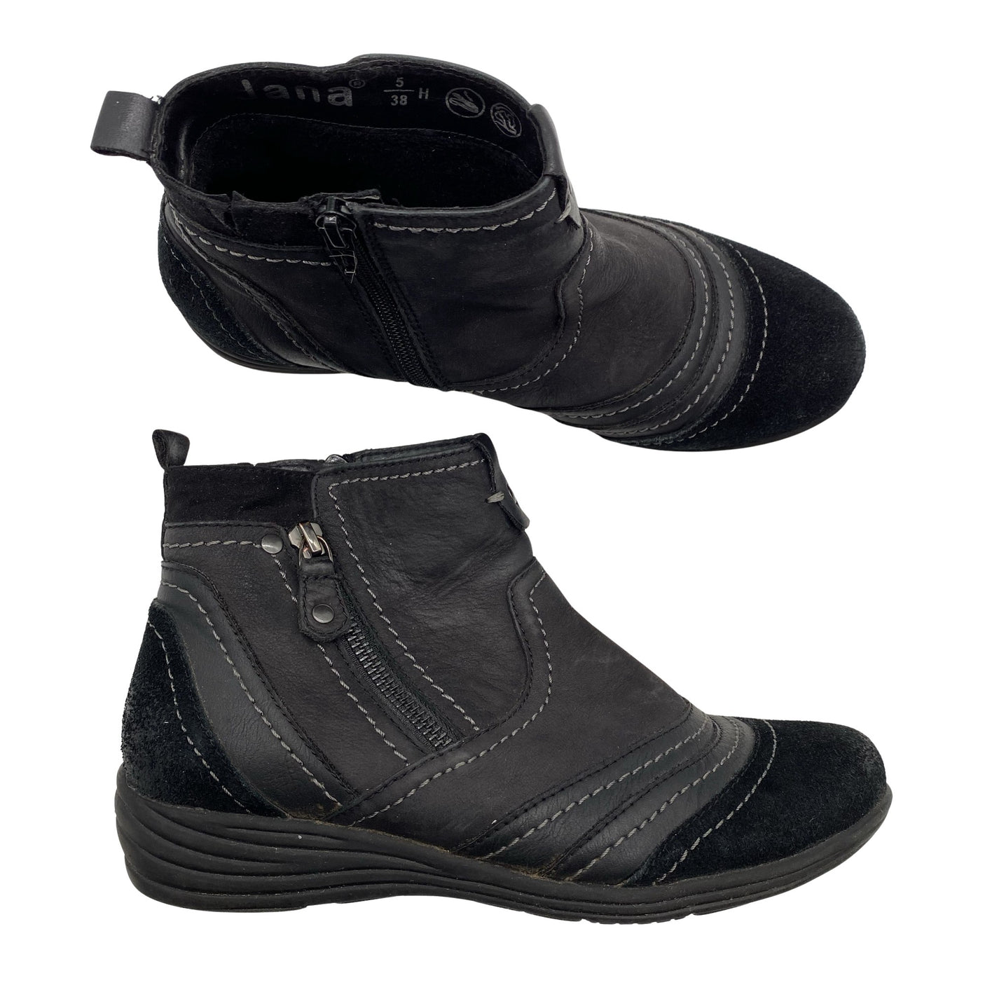 Unisex Jana - Ankle boots, size 38 - Black (1)