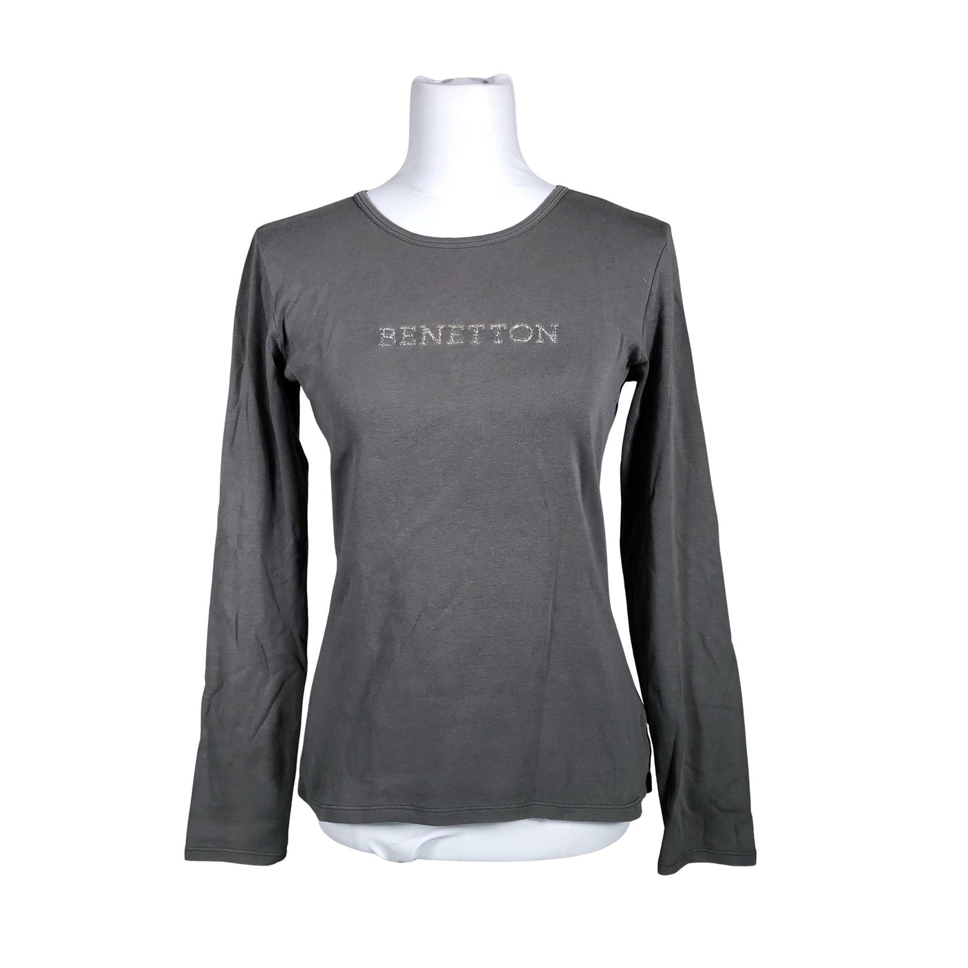 Unisex Benetton - Tricot shirt, size 38 - Gray (1)