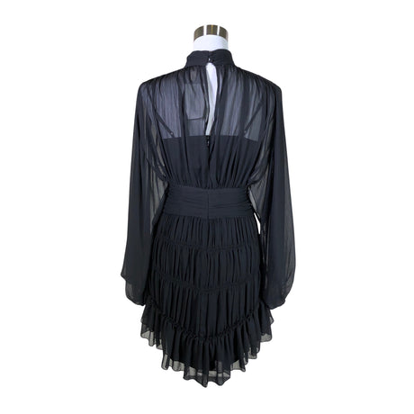 Unisex Y.A.S - Schiffon dress, size 36 - Black (2)