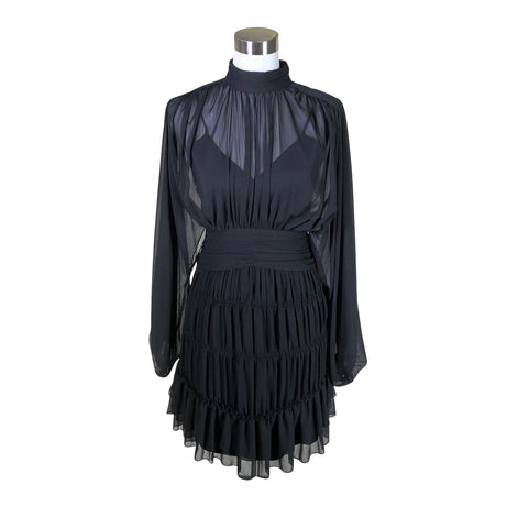 Unisex Y.A.S - Schiffon dress, size 36 - Black ()