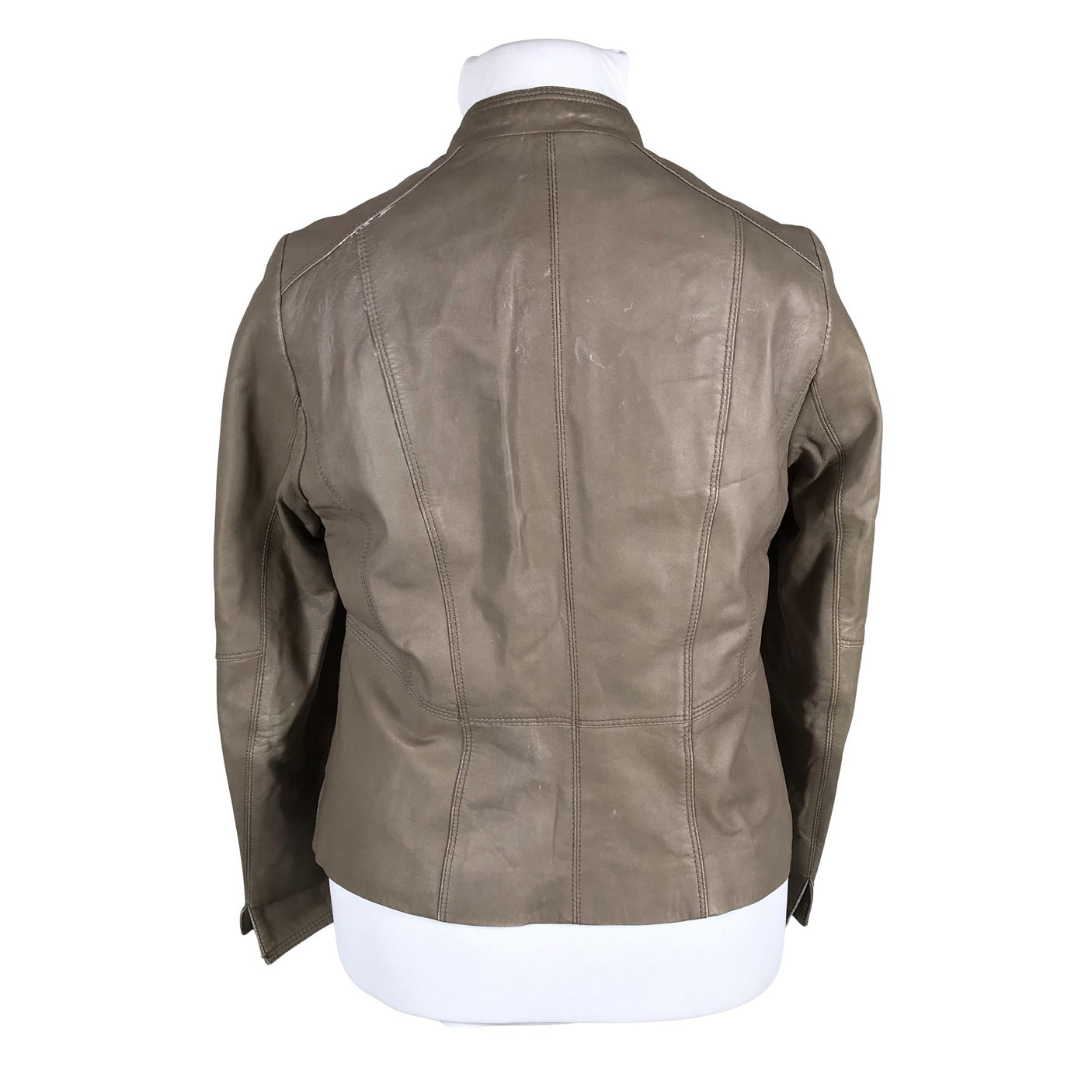 Unisex Gerry Weber - Leather jacket, size 42 - Gray (3)