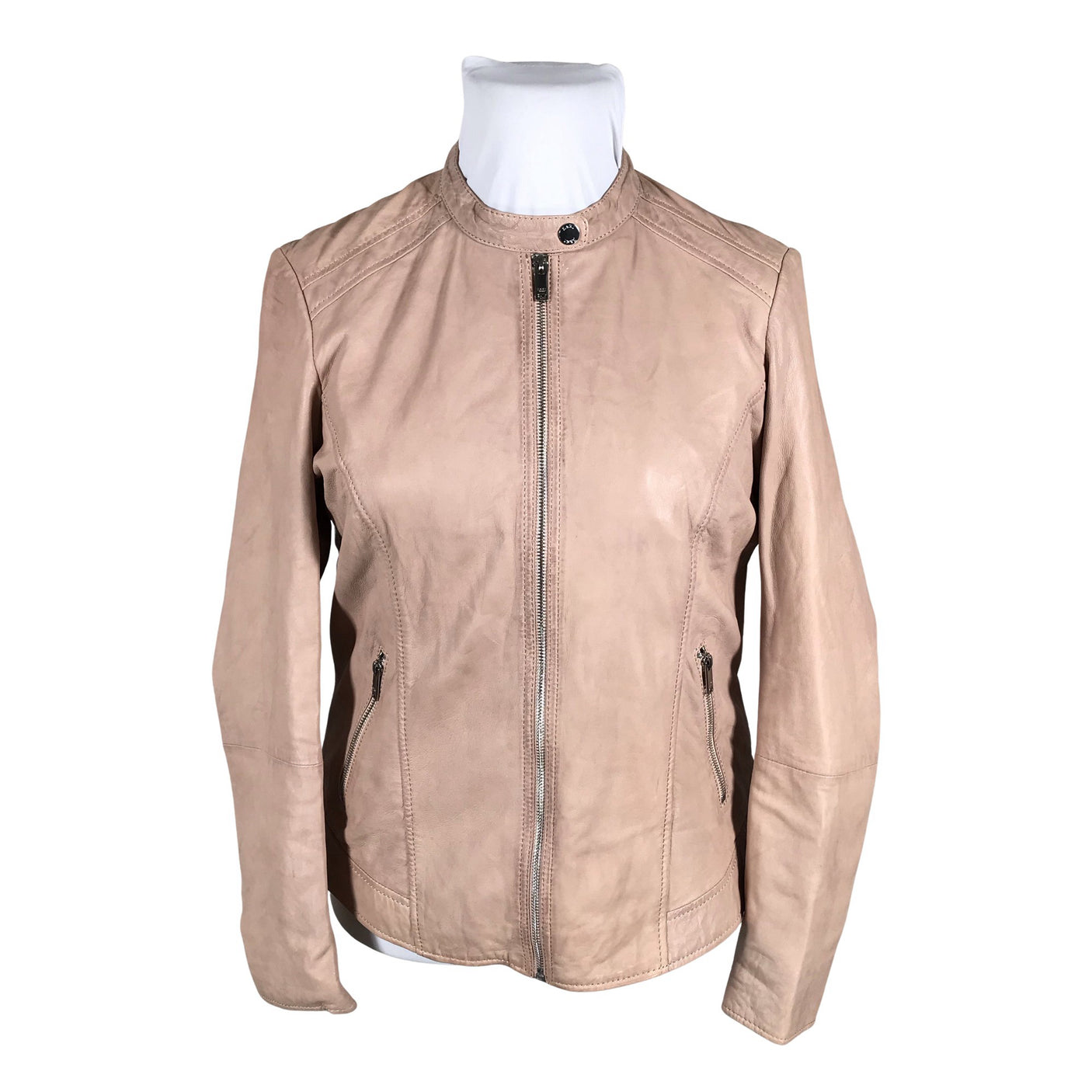 Unisex Saki - Leather jacket, size 44 - Light pink (1)