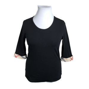 Unisex Burberry Brit - Tricot shirt, size 38 - Black (1)