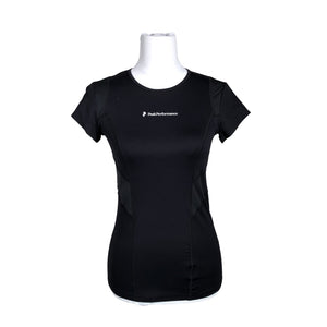 Unisex Peak Performance - Sports shirt, short sleeve, size 36 - Black (1)