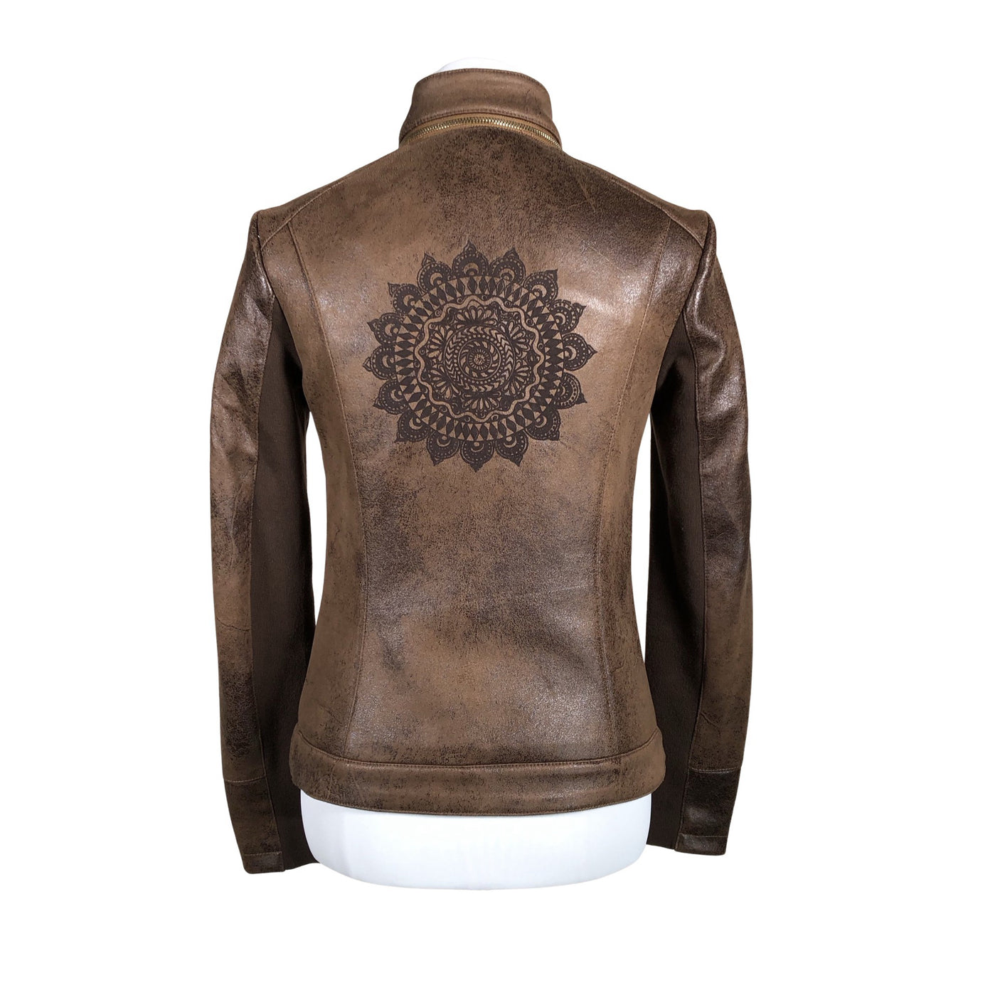 Unisex Desigual - Leather jacket, size 38 - Brown (2)