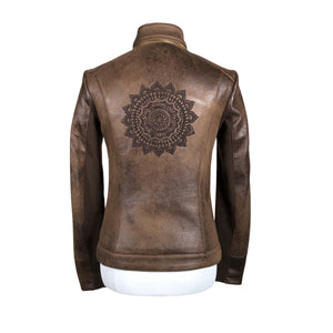 Unisex Desigual - Leather jacket, size 38 - Brown (2)
