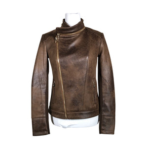Unisex Desigual - Leather jacket, size 38 - Brown (1)