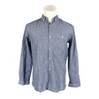 Unisex Knowledge Cotton Apparel - Collared shirt, size L - Blue ()