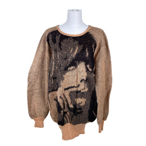 Unisex IVANAhelsinki - Knit tunic, size 36 - Brown (1)