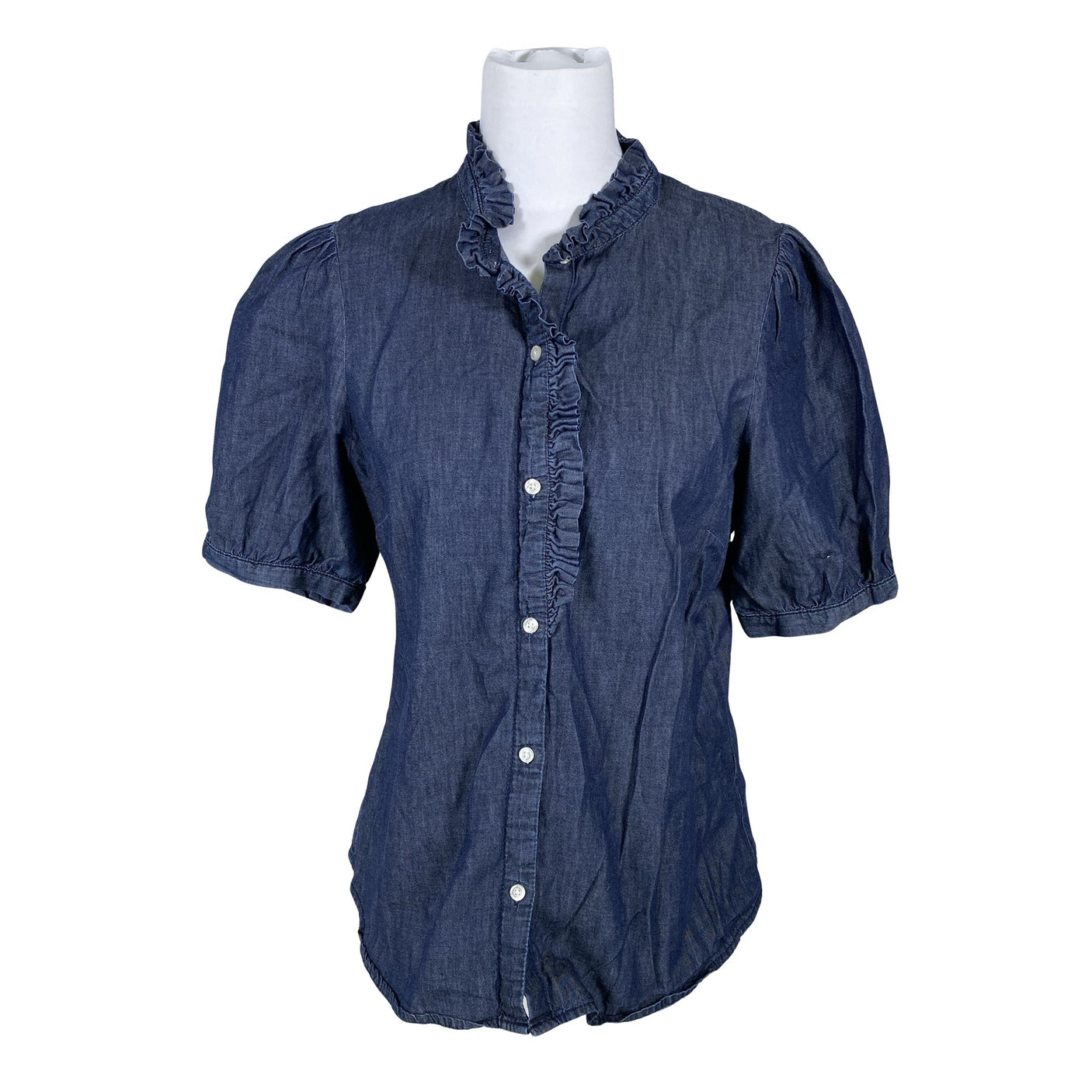 Unisex Holly & Whyte by Lindex - Short-sleeved blouse, size 40 - Blue (1)
