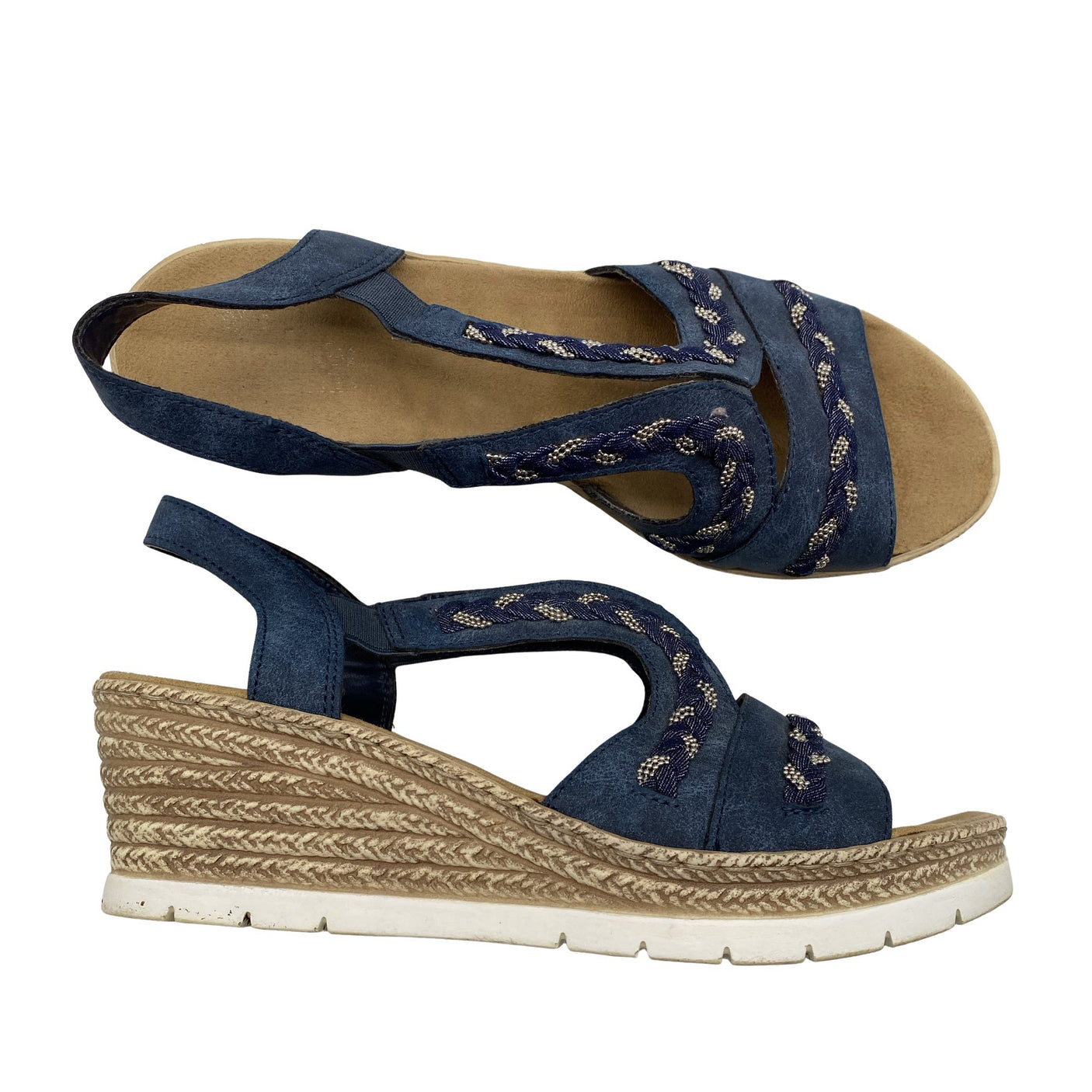 Unisex Rieker - Wedge sandals, size 39 - Blue (1)