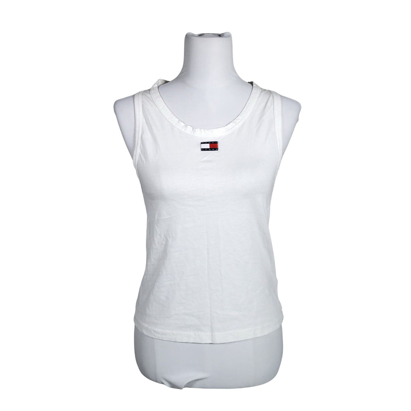 Unisex Tommy Jeans (Tommy Hilfiger) - Tricot tank top, size 40 - White (1)